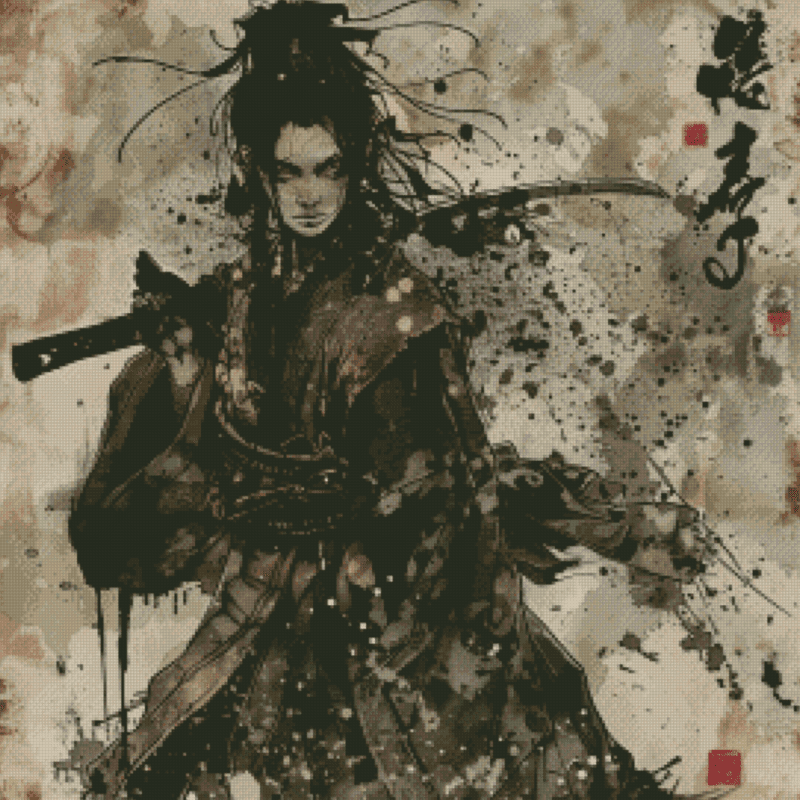 Sakura.ai Samurai 50x50 56 Farben | Ai Art