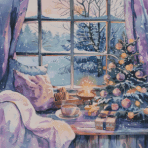 Sakura.ai Winter Wonderland 50x50 56 Farben | Ai Art