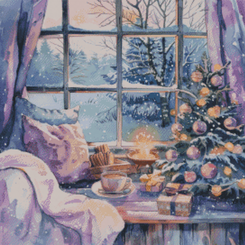 Sakura.ai Winter Wonderland 50x50 56 Farben | Ai Art