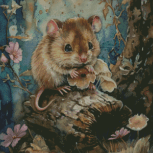 Sakura.ai Gold Hamster 50x70 | Ai Art