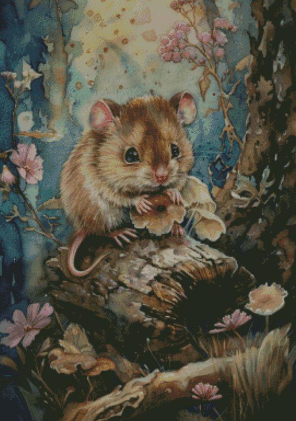Sakura.ai Gold Hamster 50x70 | Ai Art