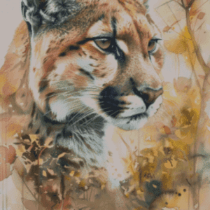 Sakura.ai Puma view 50x70 | Ai Art