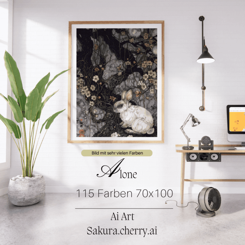 alone by Sakura Cherry ai 70x100 115 Farben | Ai Art