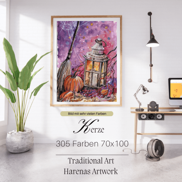 Kerze by Harenas Artwork 70x100 305 Farben | LAGER