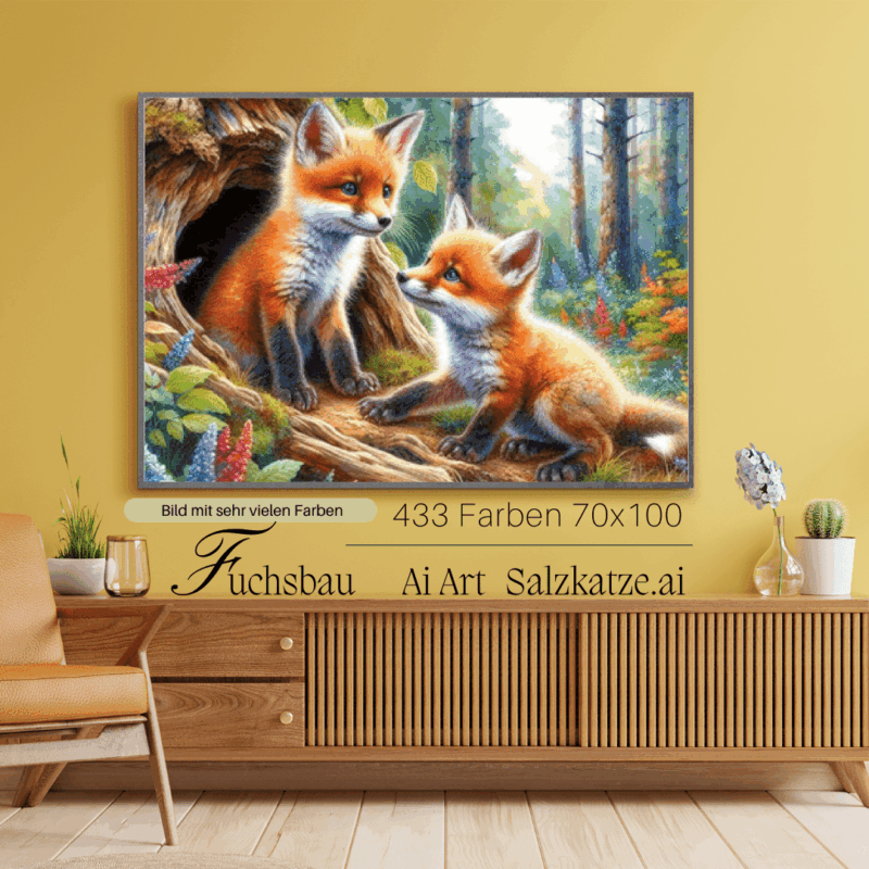 Fuchsbau by Salzkatze.ai 70x100 433 Farben | Ai Art