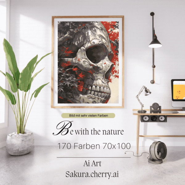 Be with the Nature by Sakura cherry ai 70x100 170 Farben | Ai Art