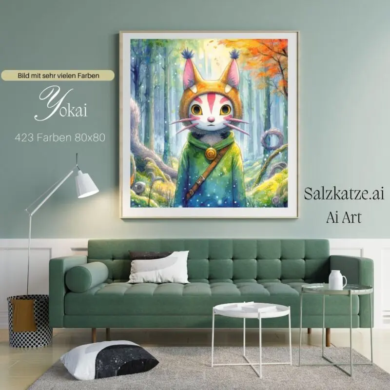 Yokai by Salzkatze.ai 80x80 423 Farben | Ai Art