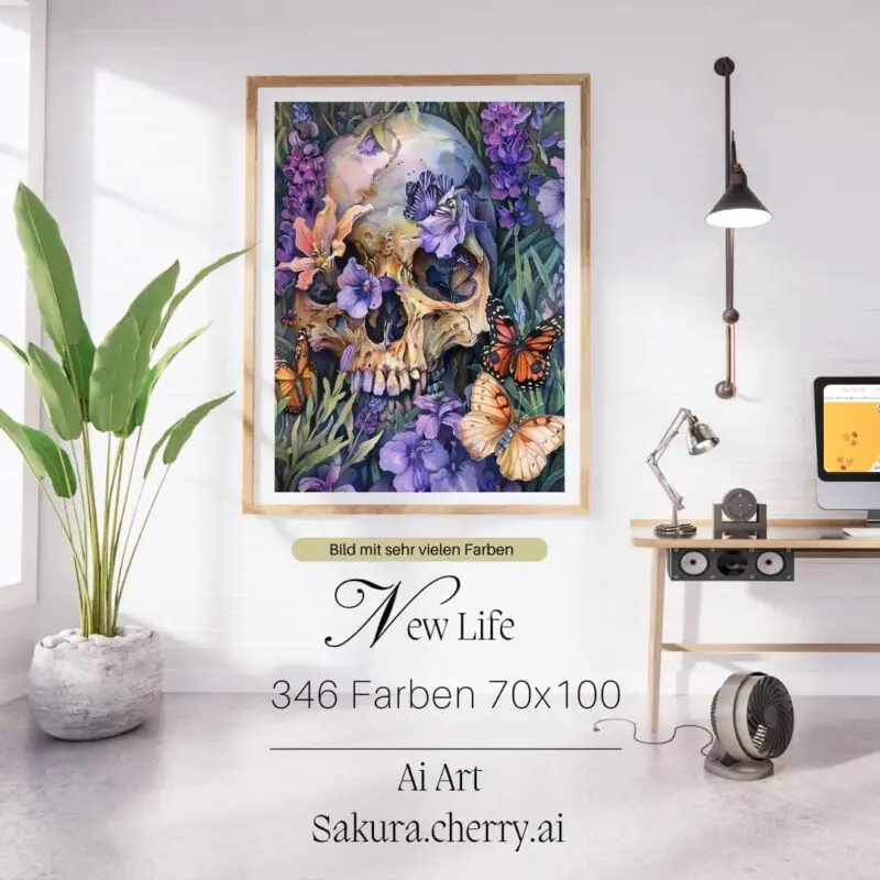 New Life by Sakura.Cherry ai 70x100 346 Farben | Ai Art