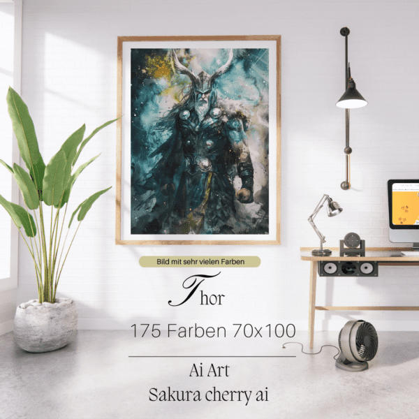 Thor by Sakura.Cherry ai 70x100 175 Farben | Ai Art