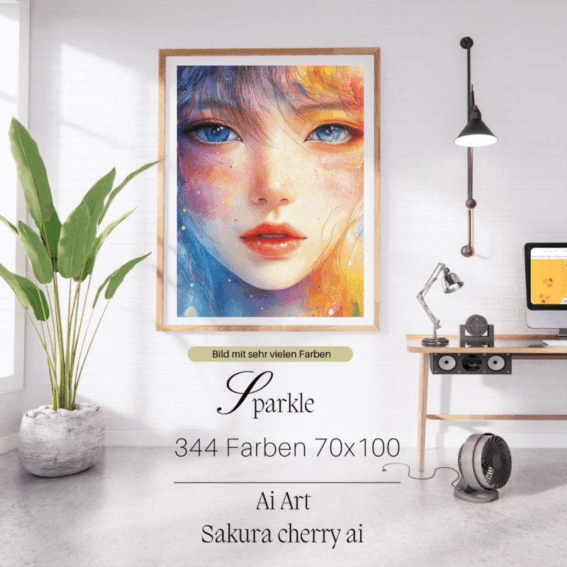 Sparkle by Sakura Cherry ai 70x100 344 Farben | Ai Art