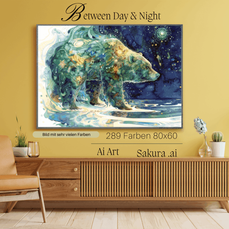 Between Day & Night by Sakura.Cherry ai 60x80 289 Farben | Ai Art