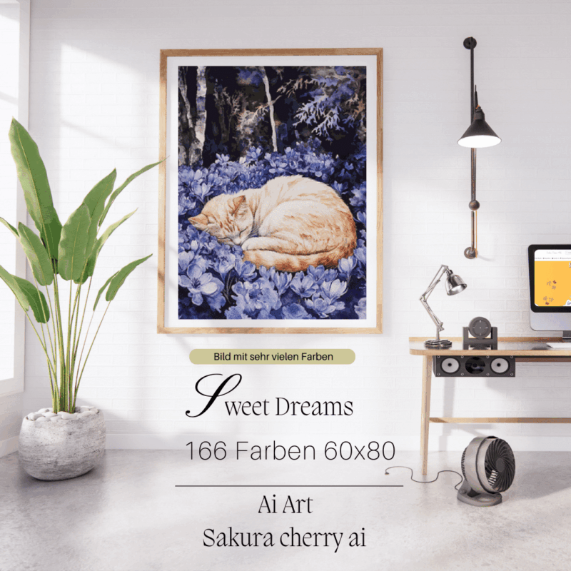 Sweet Dreams by Sakura.Cherry ai 60x80 166 Farben | Ai Art