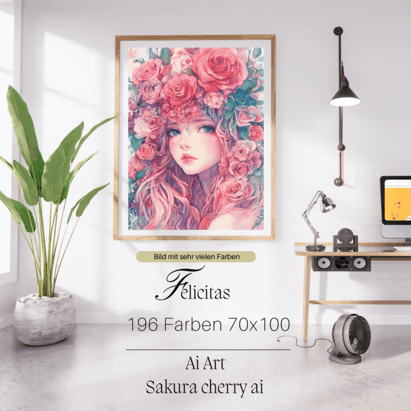 Felicitas by Sakura Cherry ai 70x100 196 Farben | Ai Art