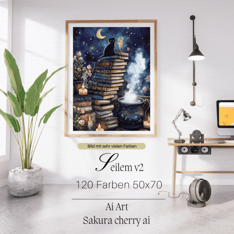 Seilem v2 by Sakura.Cherry ai 50x70 120 Farben | Ai Art