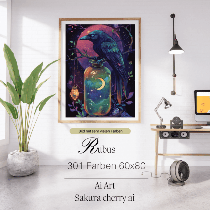 Rubus by Sakura.Cherry ai 60x80 301 Farben | Ai Art