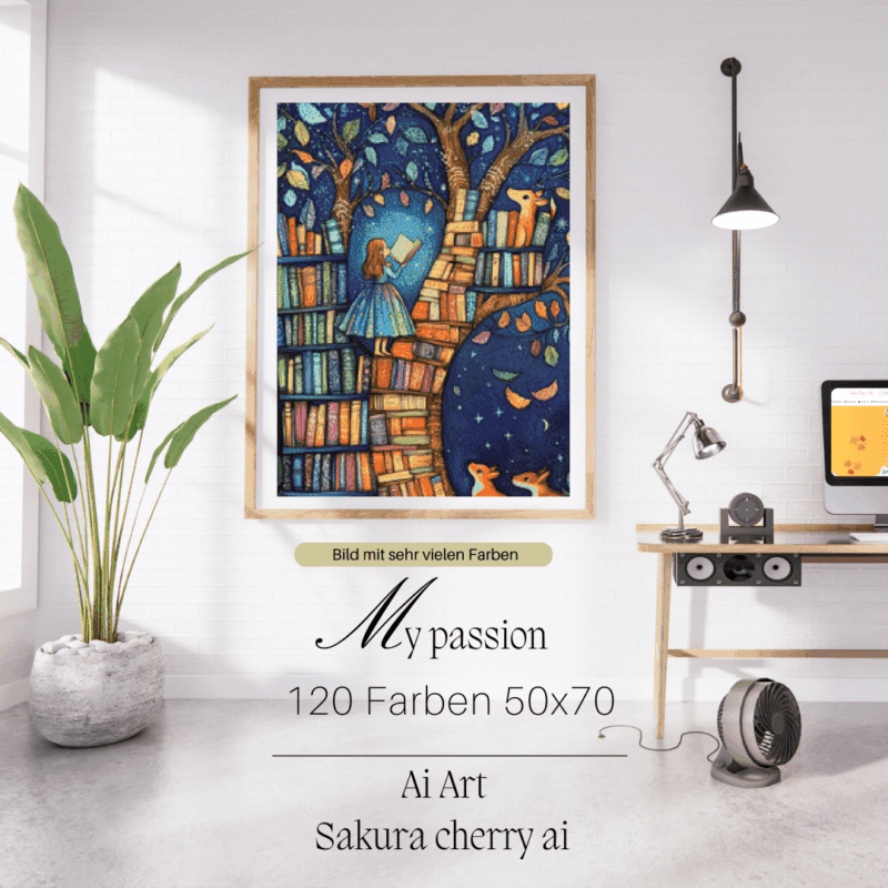 My Passion by Sakura.Cherry ai 50x70 120 Farben | Ai Art