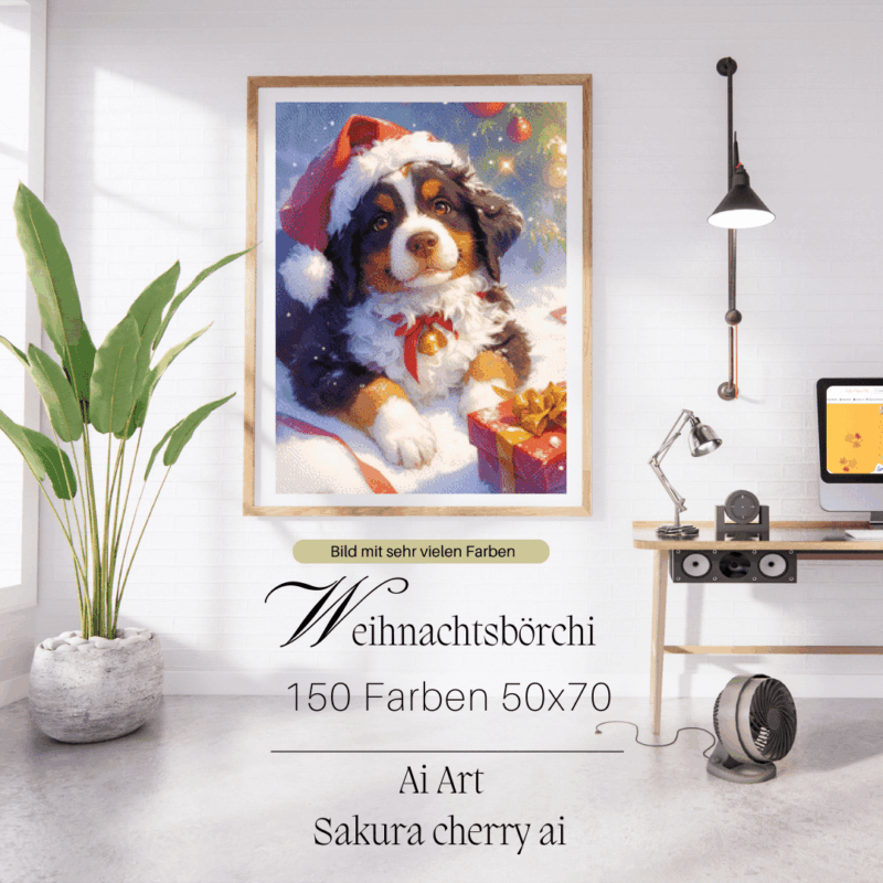 Weihnachts Börchi by Sakura.Cherry ai 50x70 150 Farben | Ai Art