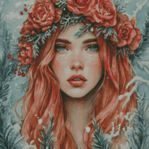 Sakura.ai Winter Queen 50x70 | Ai Art