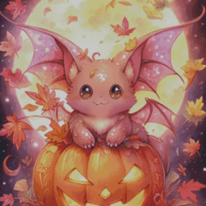 Sakura.ai Halloween chat 50x70 | Ai Art
