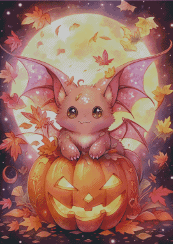 Sakura.ai Halloween chat 50x70 | Ai Art