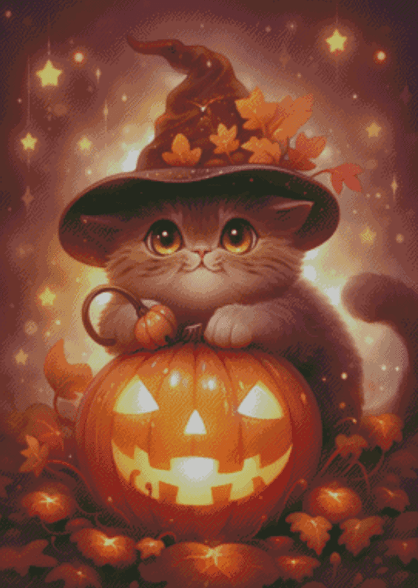 Sakura.ai Halloween Mauzi 50x70 | Ai Art