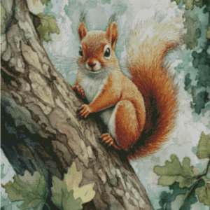 Sakura.ai Cozy Squirrel 50x70 | Ai Art