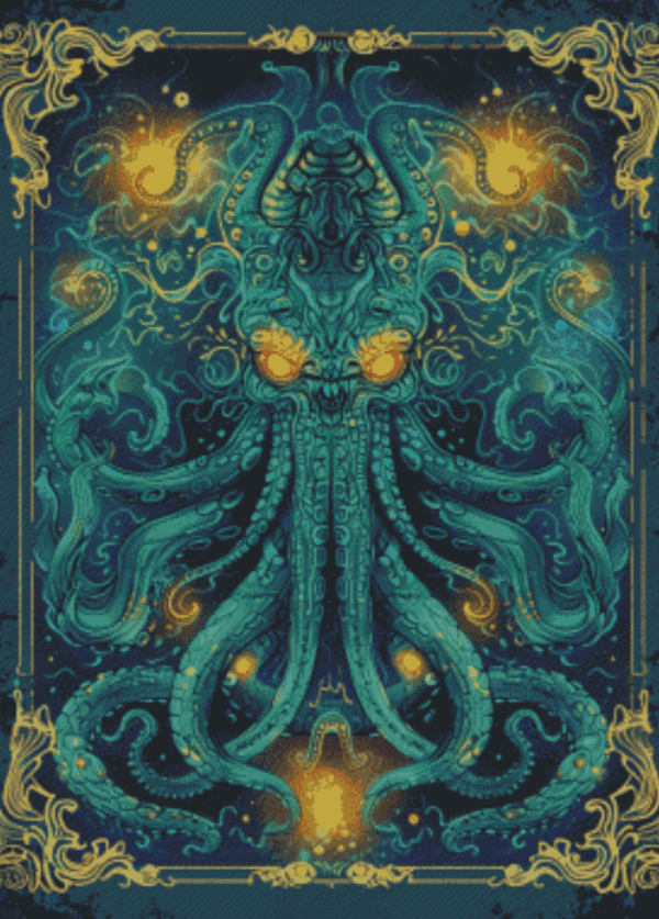 Sakura.ai cthulhu #1 50x70 | Ai Art