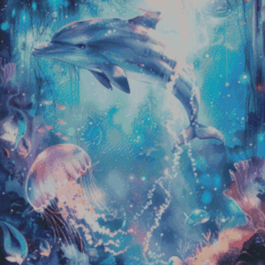 Sakura.ai Delfin 50x70 | Ai Art