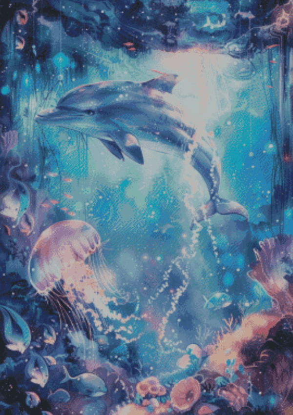 Sakura.ai Delfin 50x70 | Ai Art