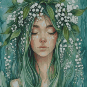 Sakura.ai Spring Queen 50x70 | Ai Art