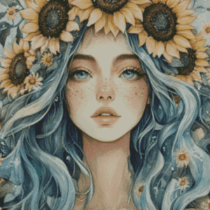 Sakura.ai Summer Queen 50x70 | Ai Art
