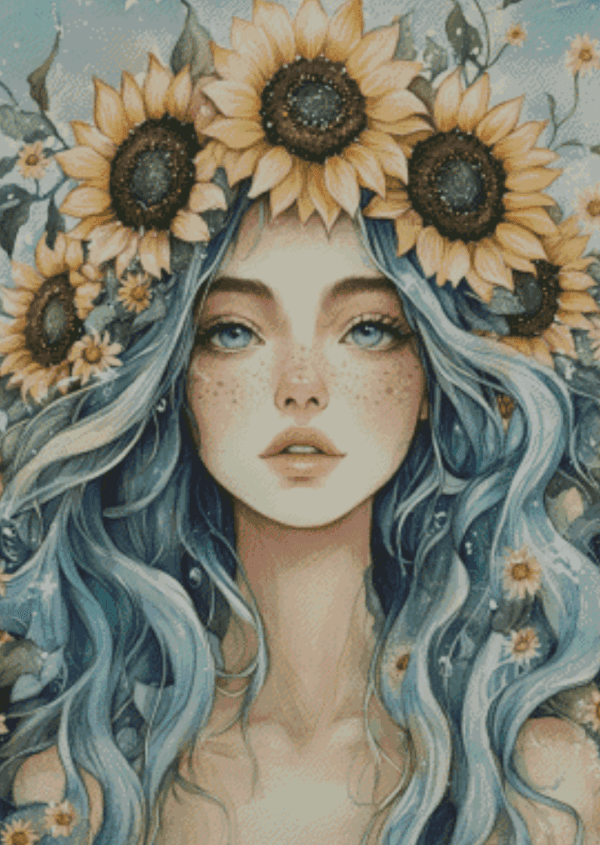 Sakura.ai Summer Queen 50x70 | Ai Art