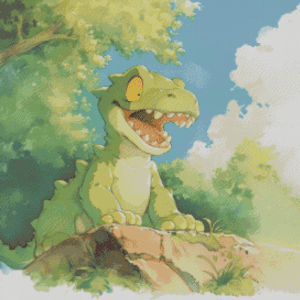 Sakura.ai Dino surprise 50x50 56 Farben | Ai Art