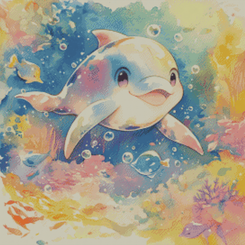 Sakura.ai Dolphin 50x50 56 Farben | Ai Art