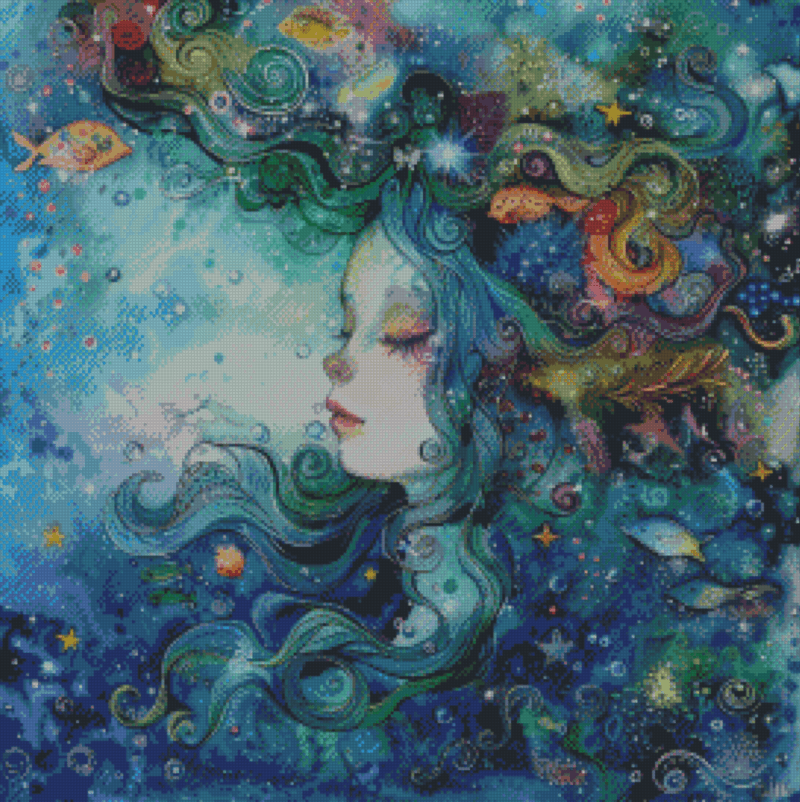 Sakura.ai Silence 50×50 56 Farben | Ai Art