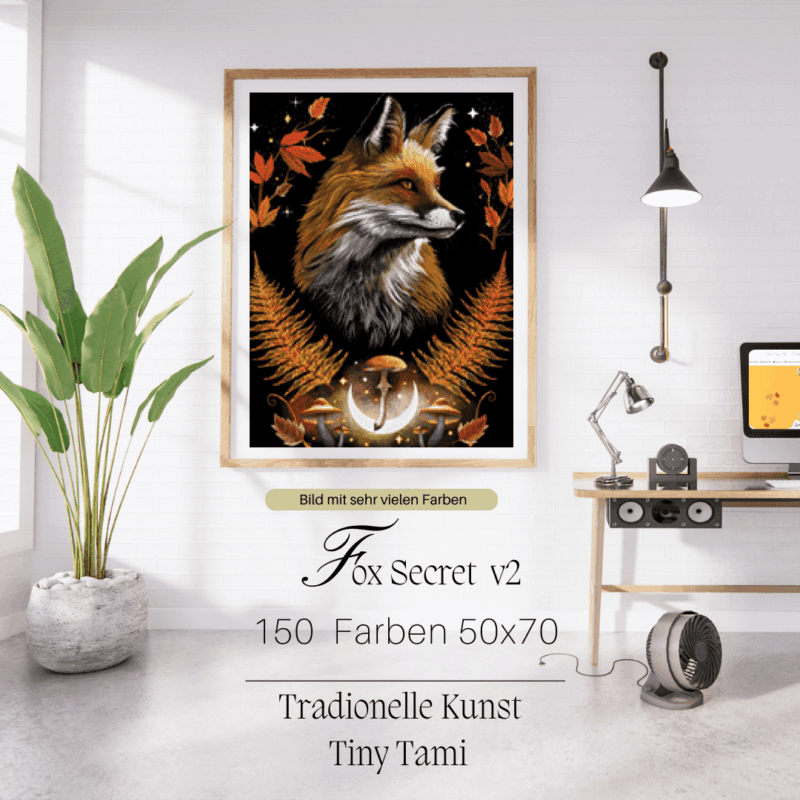 Fox Secret v2 by Tiny Tami 50x70 150 Farben