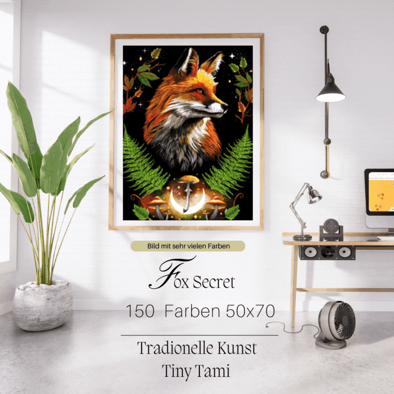 Fox Secret by Tiny Tami 50×70 150 Farben