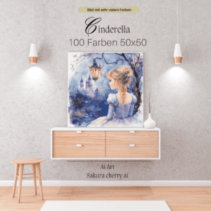 Cinderella by Sakura.Cherry ai 50x50 100 Farben | Ai Art