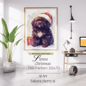 Sienna Christmas by Sakura Cherry ai 50x70 100 Farben | Ai Art