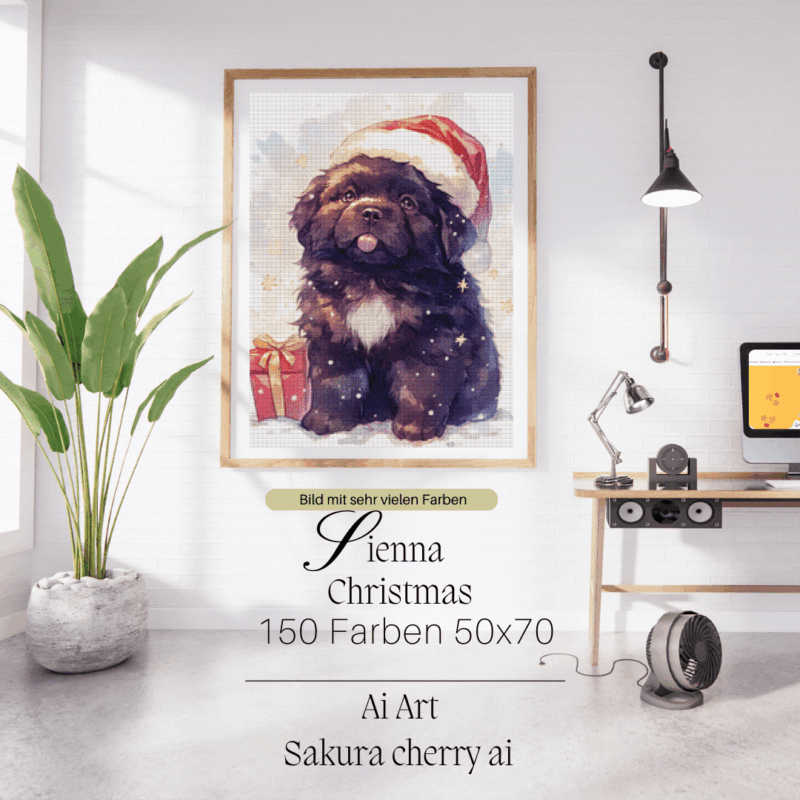 Sienna Christmas by Sakura Cherry ai 50x70 100 Farben | Ai Art