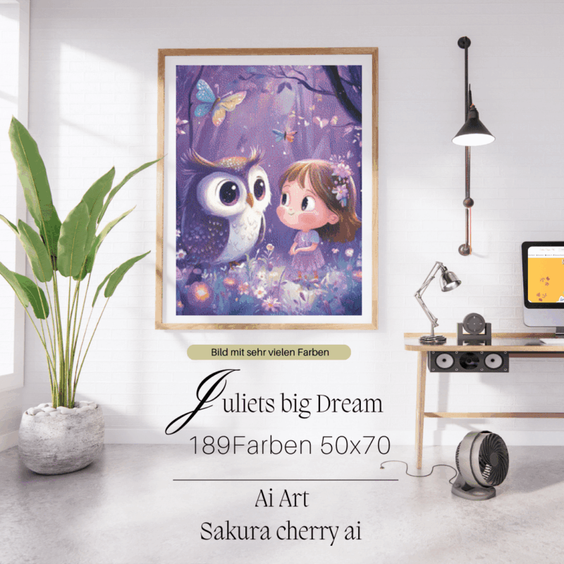 Juliets big Dream by Sakura cherry 50x70 189 Farben