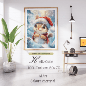 Hello cutie by Sakura Cherry ai 50x70 100 Farben