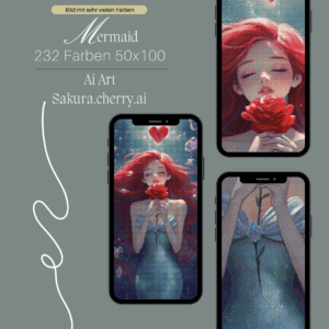 Mermaid by Sakura.Cherry ai 50x100 232 Farben | Ai Art