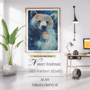 Nature Soulmate by Sakura.Cherry ai 60x80 167 Farben | Ai Art