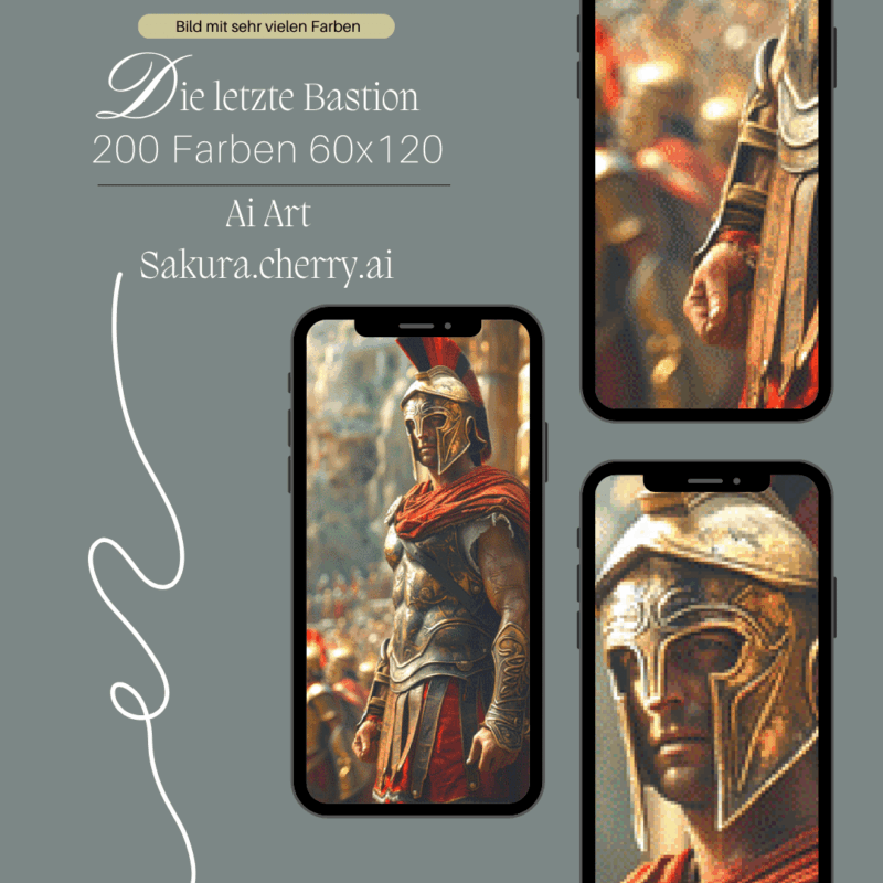 Die letzte Bastion by Sakura.Cherry ai 60×130 200 Farben | Ai Art