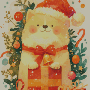 Sakura.ai Christmas schmoggo 50x70 | Ai Art