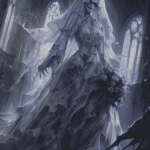Sakura.ai Ghost of the Bride 50×70 | Ai Art