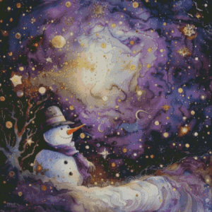 Sakura.ai Snowman 50×50 | Ai Art