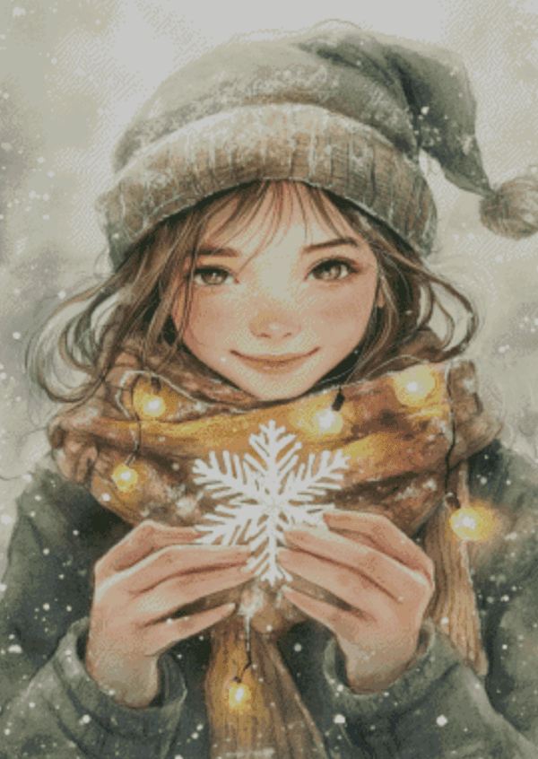 Sakura.ai Christmas Utada 50×70 | Ai Art