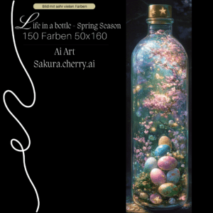 Life in a Bottle - Spring Season by Sakura.Cherry ai 50×160 150 Farben | Ai Art
